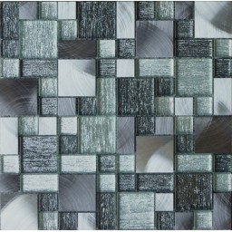 Ashby modular mix glass/metal mosaic